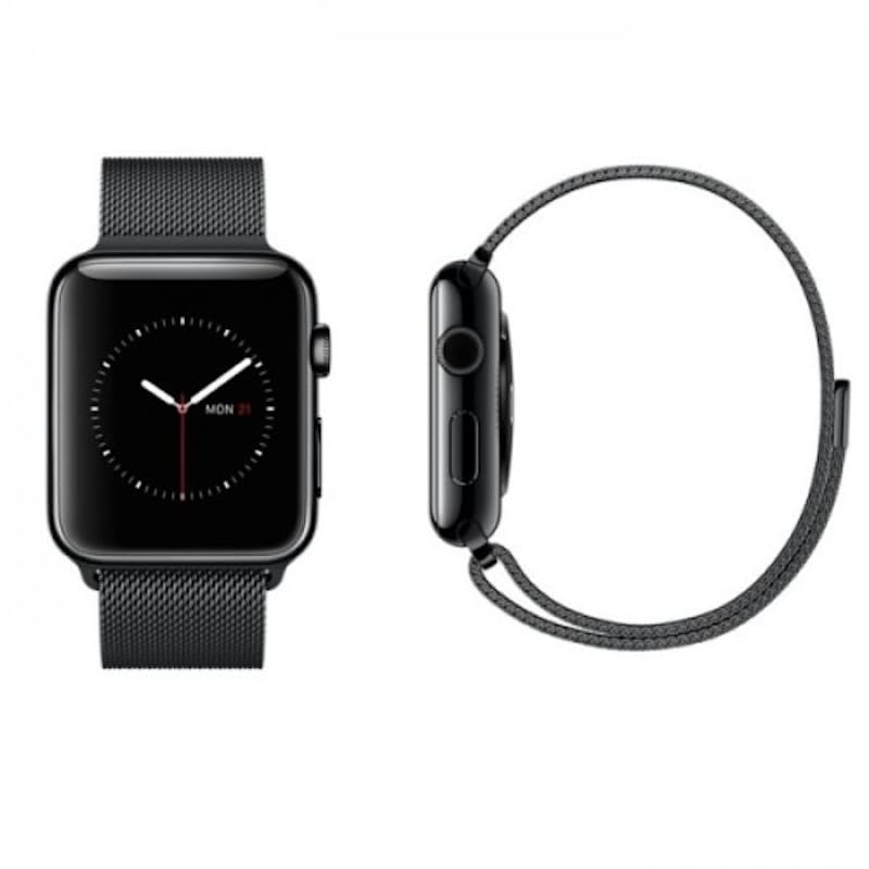 Black Apple Watch not included, only strap available.