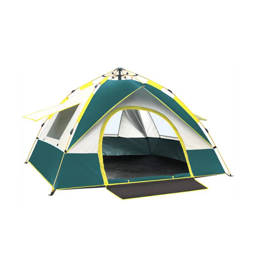 3~4 Sleeper A Pop-Up Build-Up 1 Door 3 Windows Tent - Green