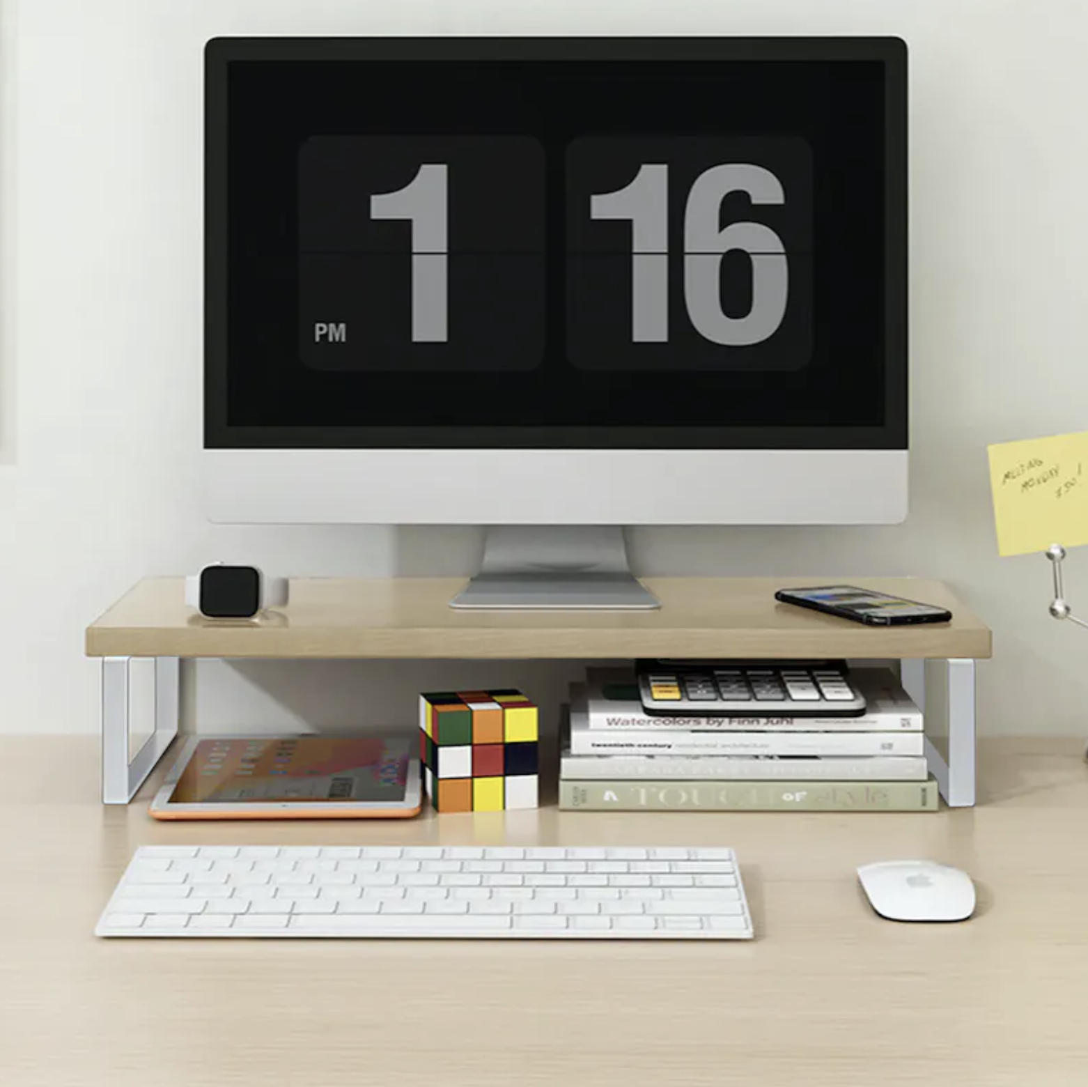 Wooden Modern Desk Stand