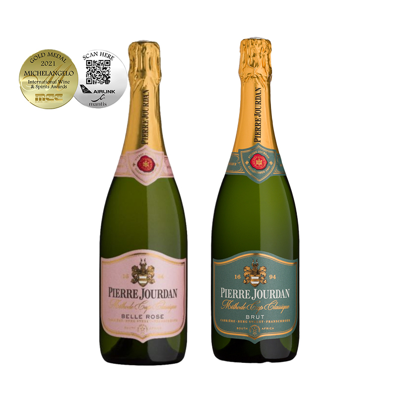 6x Belle Rose or Brut Method Cap Classique