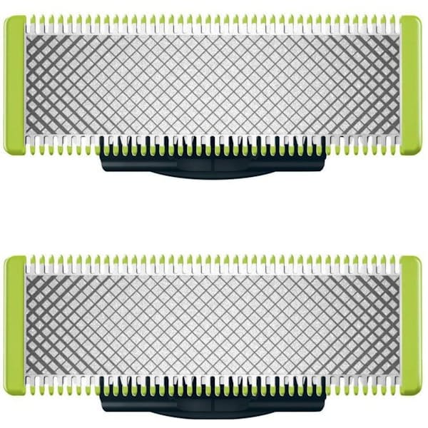 2x Replacement Shaver Heads Compatible with Philips OneBlade