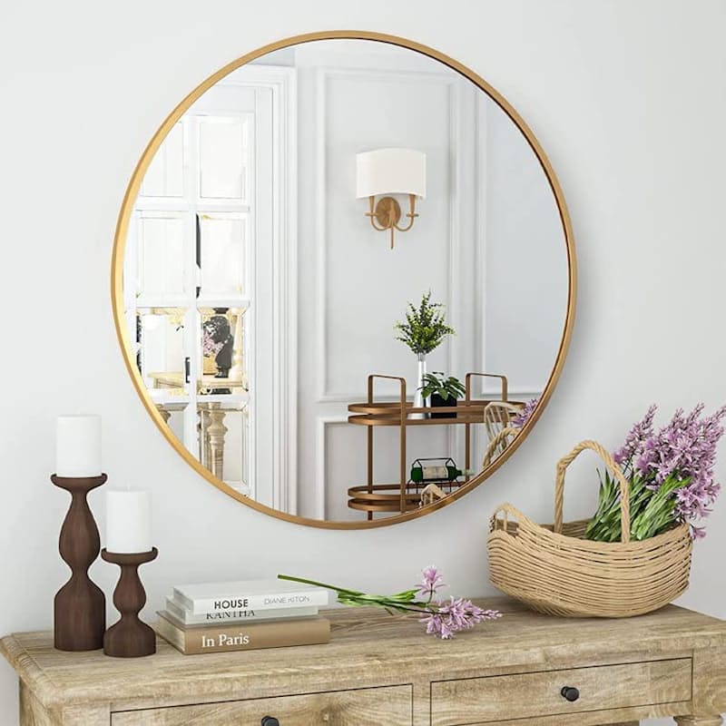 60cm or 70cm Round Contemporary Hanging Mirror