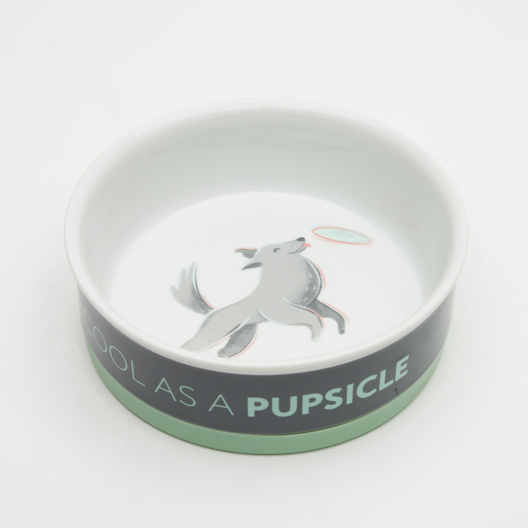 Grey Ceramic Pet Bowl