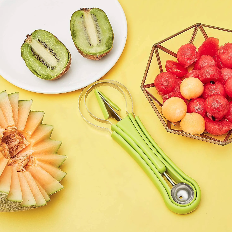 2x 4-In-1 Stainless Steel Fruit Carving Tools