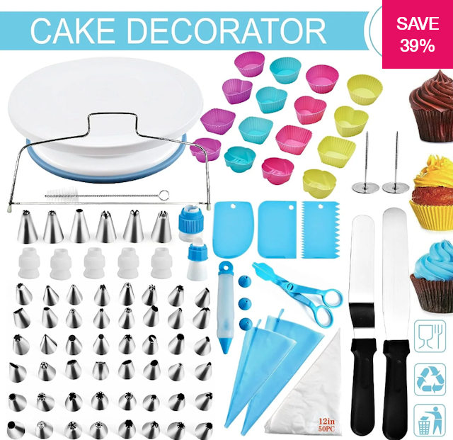 39% off on 92-Piece Cake Decorating Set | OneDayOnly