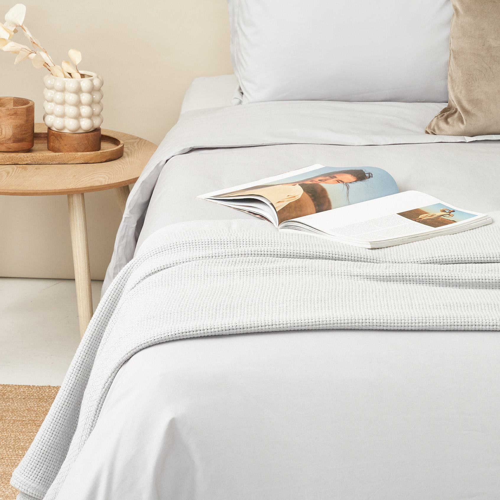 41% off on 100% Pure Cotton Cellular Blanket OneDayOnly