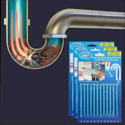 3 or 6x 12's Odour-Free Drain Cleaning Sticks