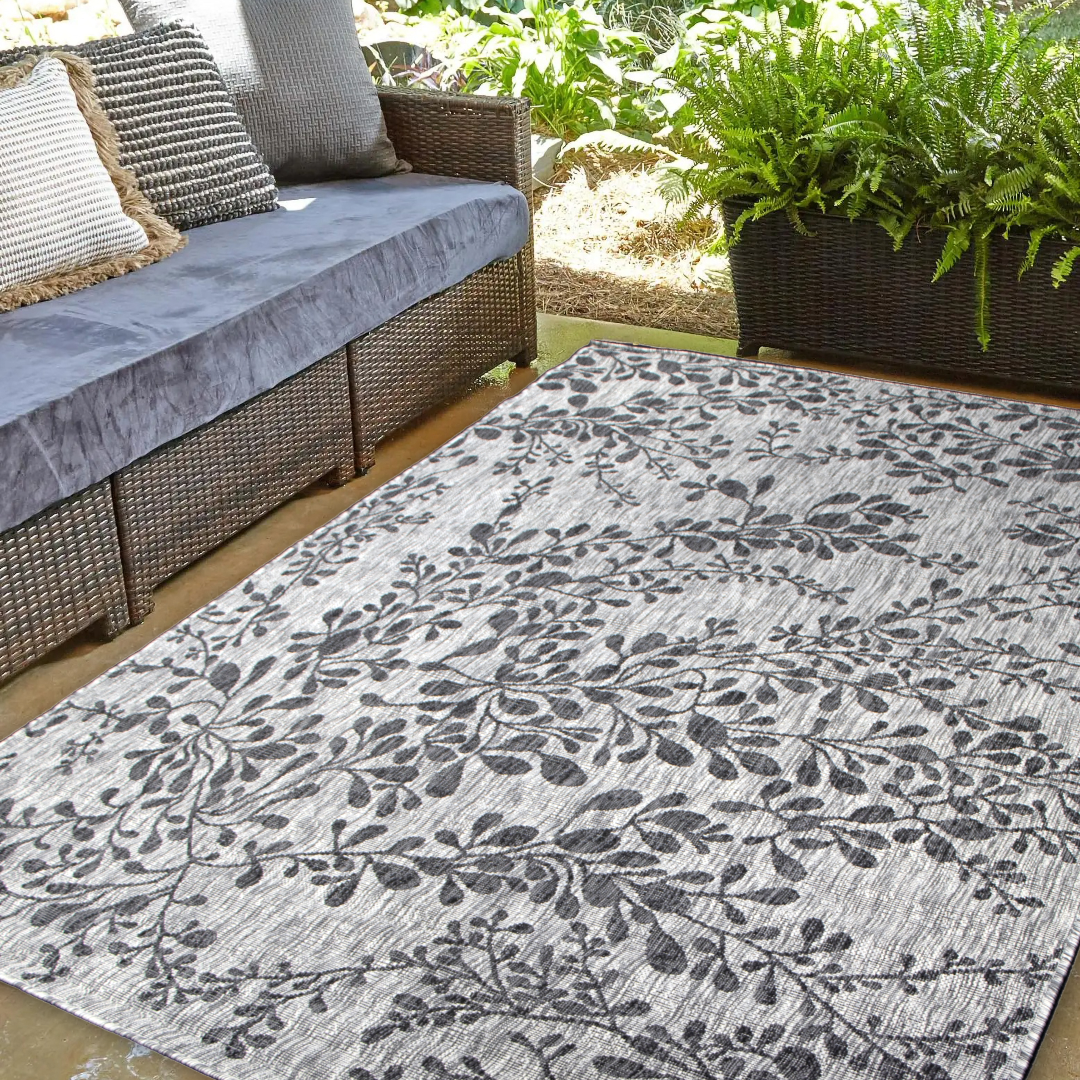 Allaperto Vine Grey Indoor/Outdoor Rug