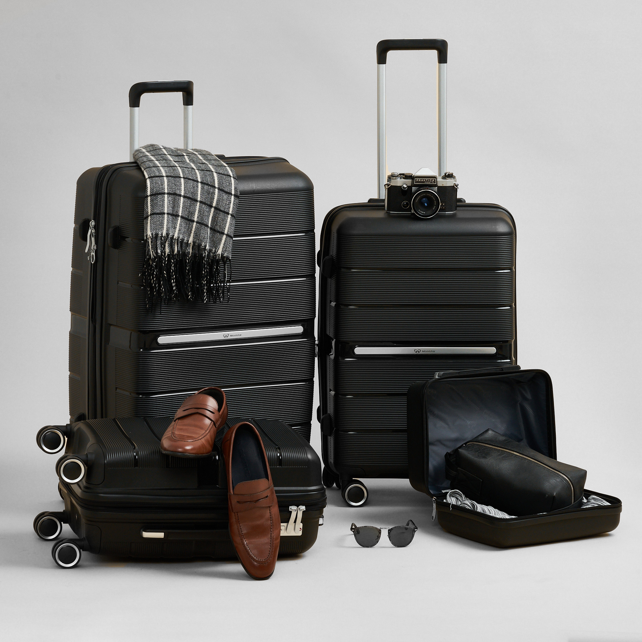 47% off on 4-Piece Hard Shell Luggage Set OneDayOnly