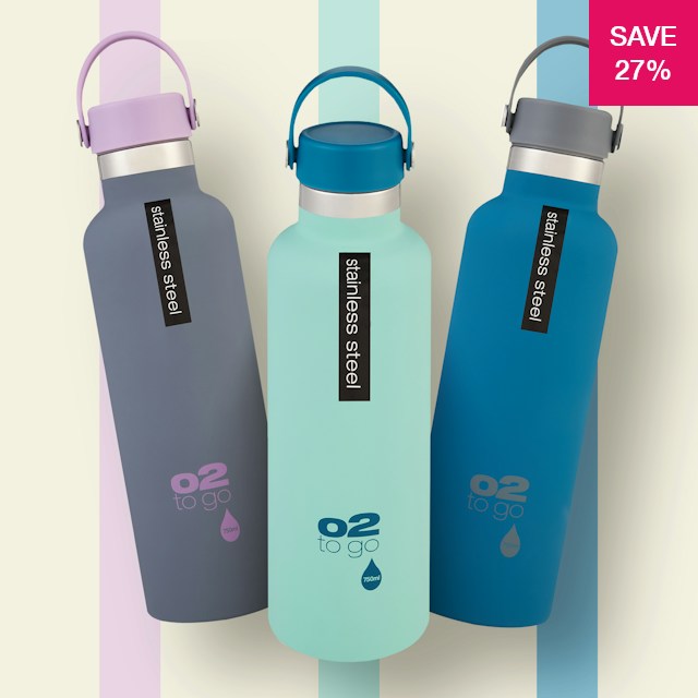 O2 Go Flask 27% off on O2 Cook 2 x 750ml Double Wall Bottle | OneDayOnly