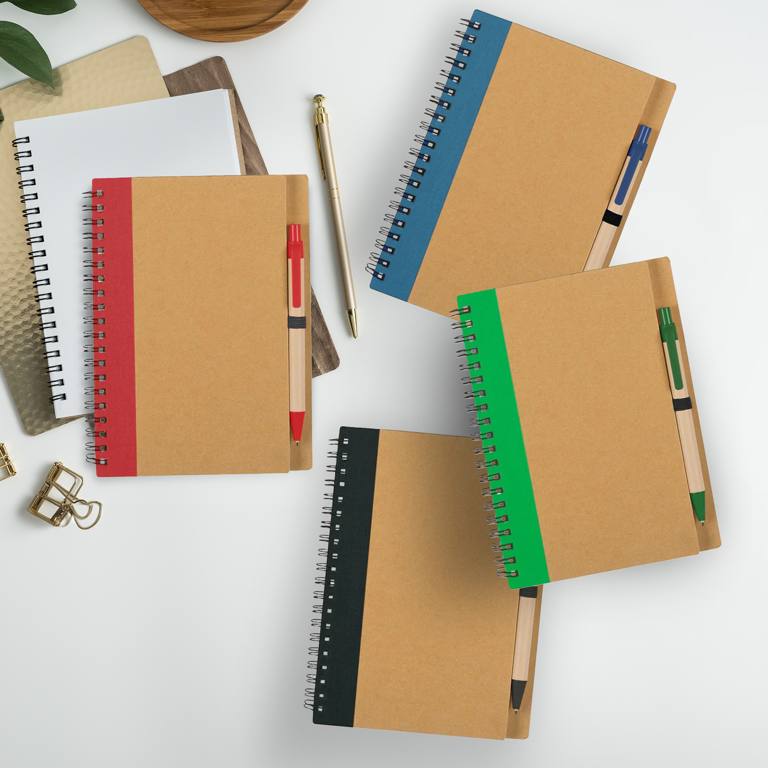 80% off on 4x 96-Page Lined Notebooks & Pens | OneDayOnly