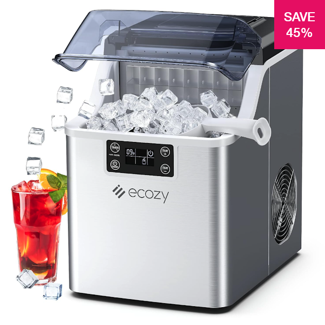 45% off on Ecozy 3.2L Self-Cleaning Ice Maker | OneDayOnly