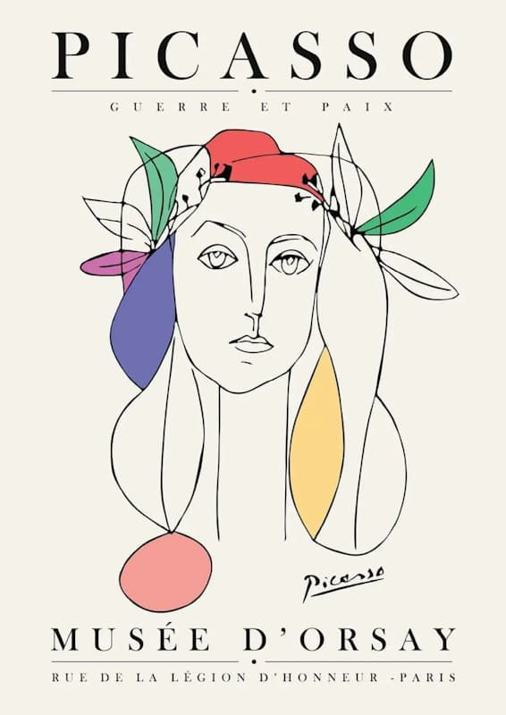 Picasso et Paix Art Print