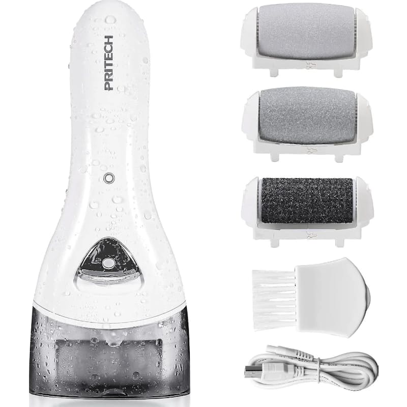 Electric Feet Callus Remover with 3 Roller Heads