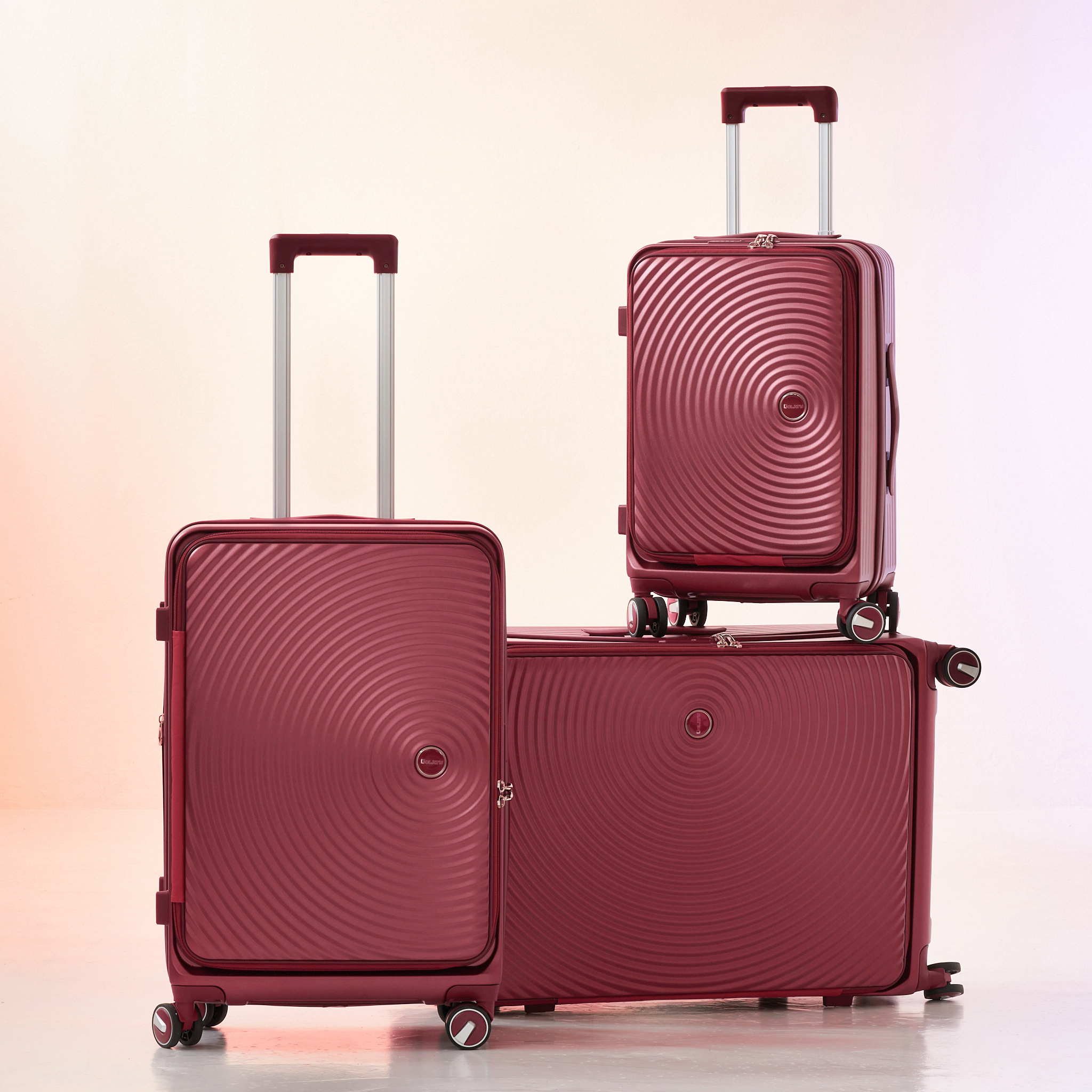 40% off on Bolatu 3-Piece TSA Lock Luggage Set | OneDayOnly