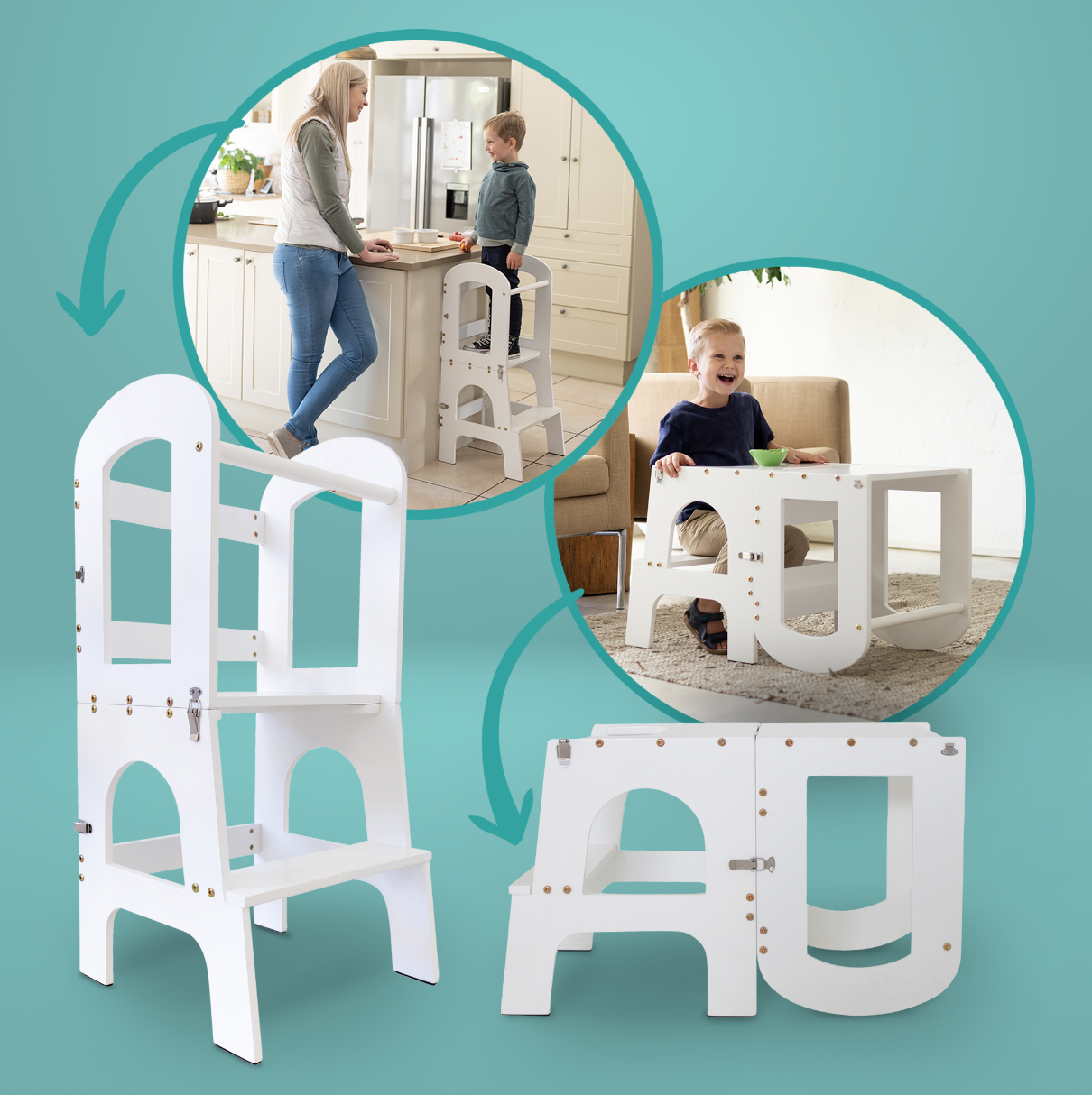 34% off on BabyWombWorld 3-in-1 Toddler Tower | OneDayOnly