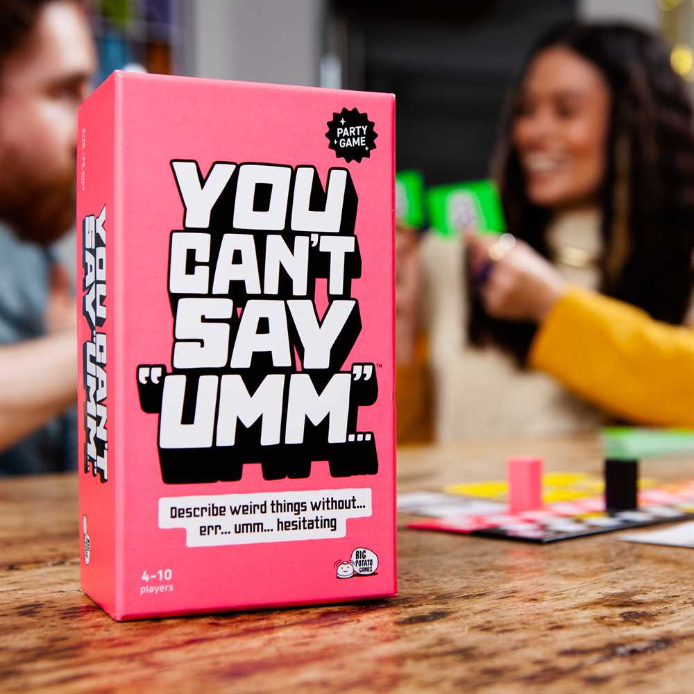 You Can't Say Umm Family Board Game