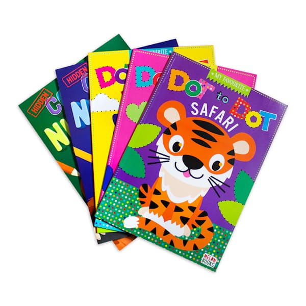 Dot to Dot & Colour by Numbers (5 Books)