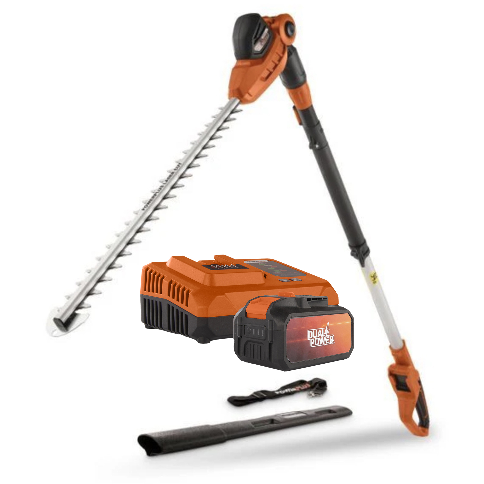 40V Extendable Pole Hedge Trimmer Battery Set