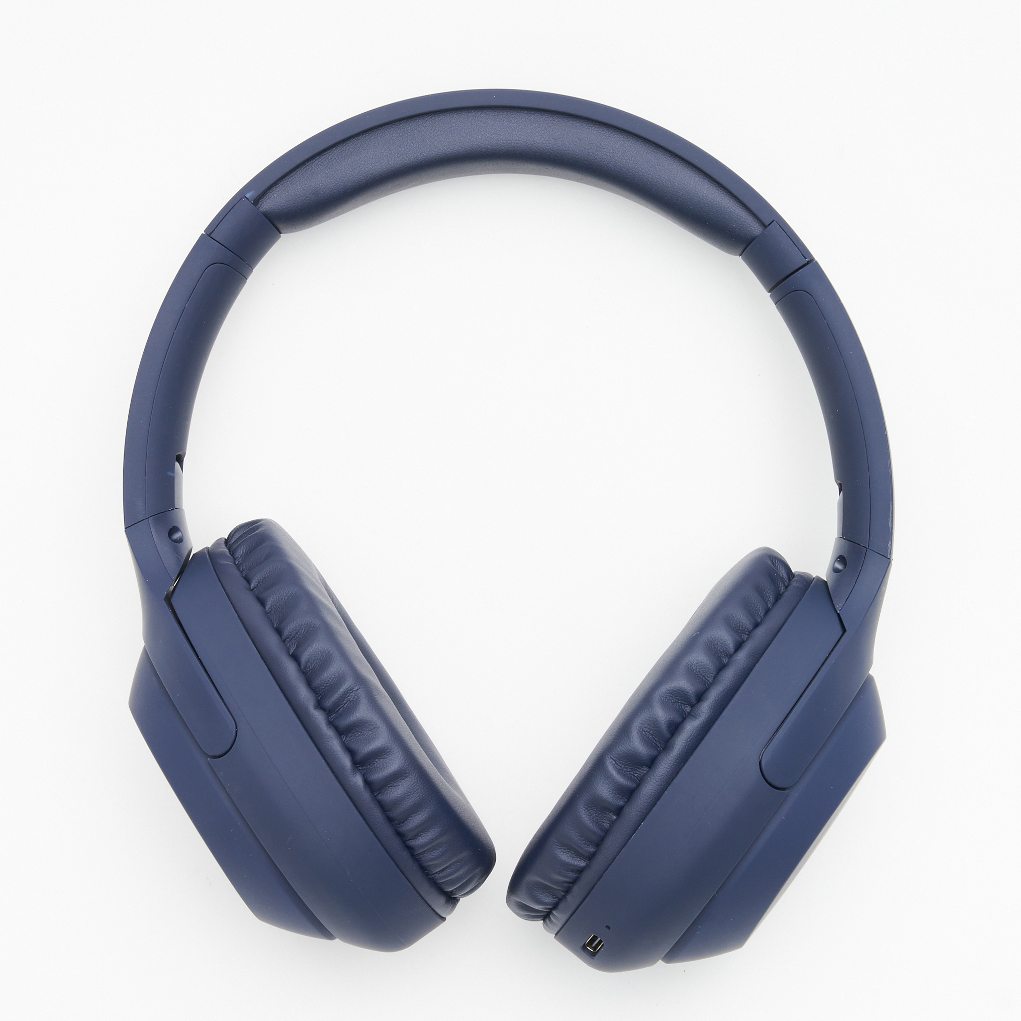 Adjustable Wireless Headphones with Play Controls Blue