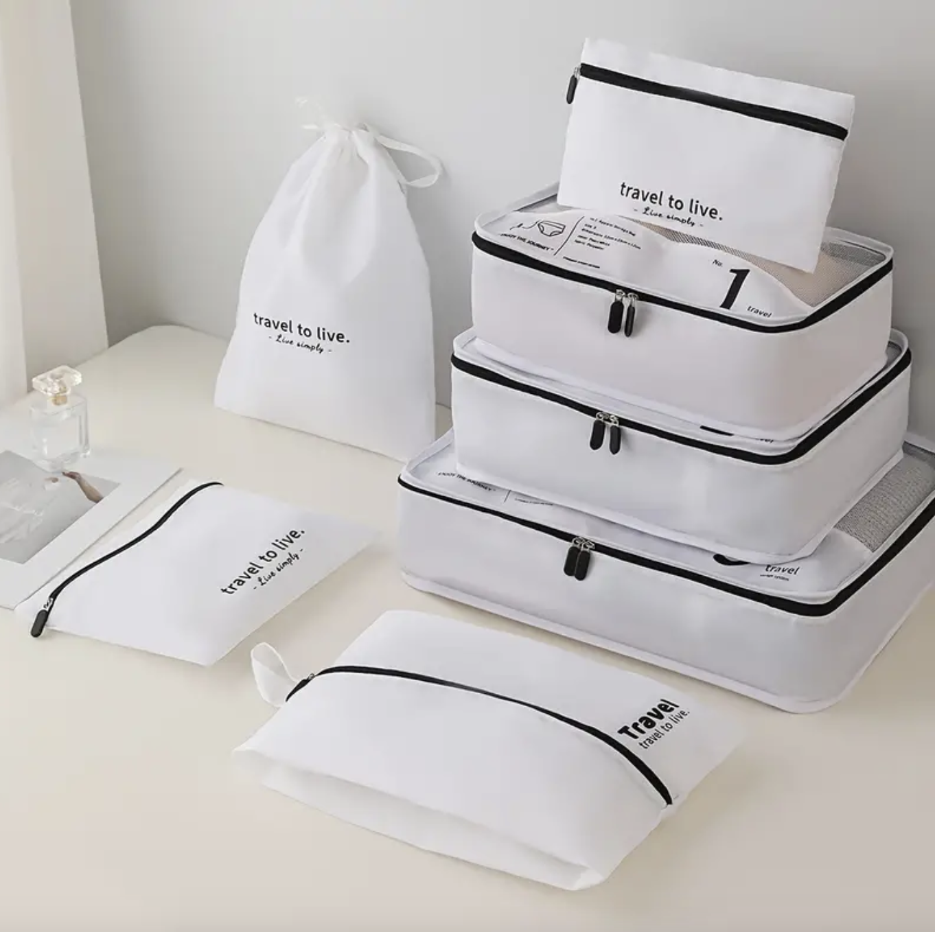 7-Piece Travel Organiser Set
