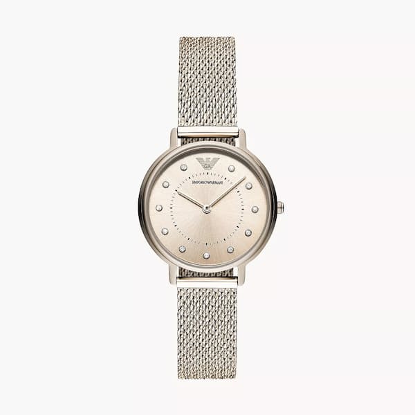 Ladies Two-Hand Pink Dial Watch