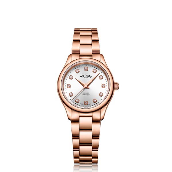 Ladies Oxford Silver Dial Stainless Steel Watch
