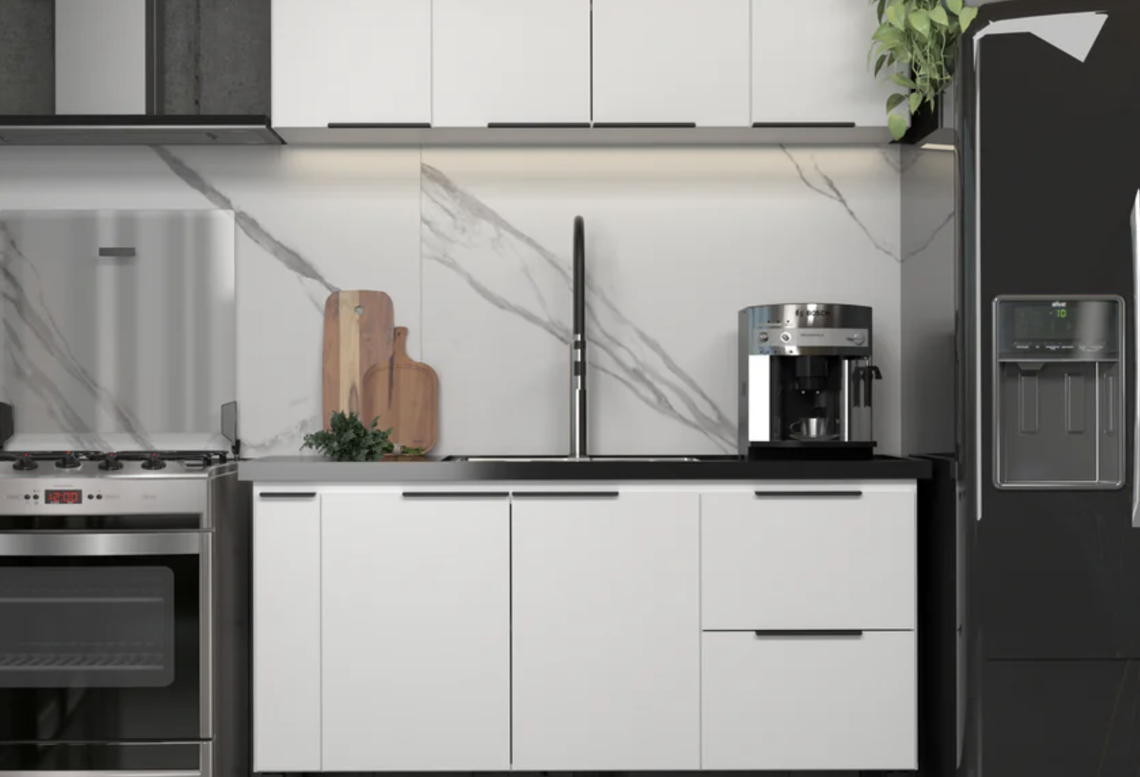 White - Only Bottom Cabinet Included