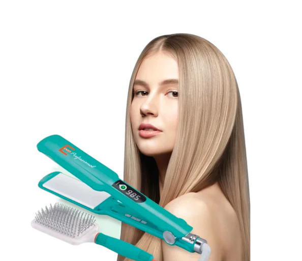 50 off on Enzo Hair Straightener & Brush Set OneDayOnly