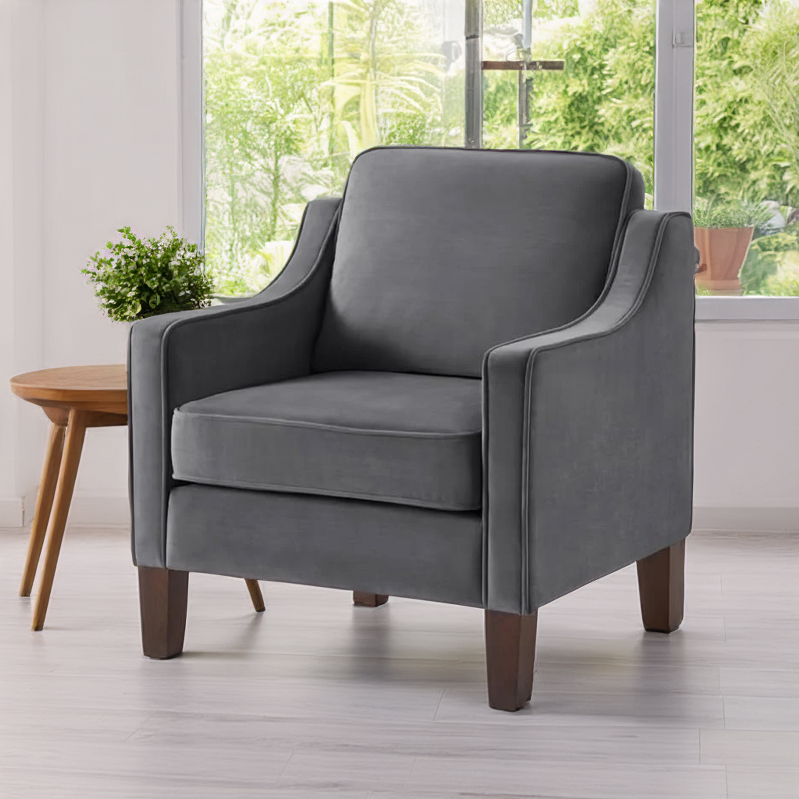 60% off on Comfy Home Sina Velvet Arm Chair | OneDayOnly