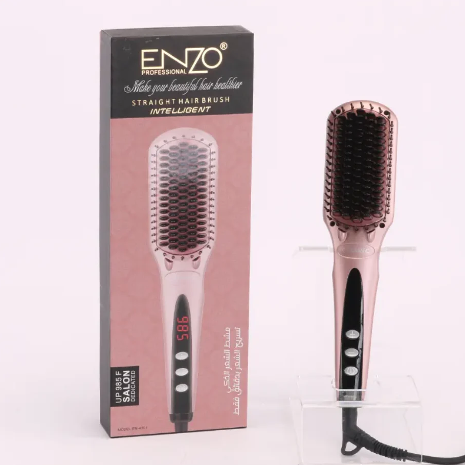45% off on Enzo Electric Straightener Brush | OneDayOnly