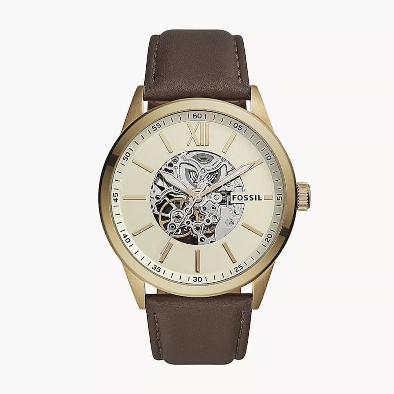 30% off on Fossil Men's Flynn Leather Watch OneDayOnly
