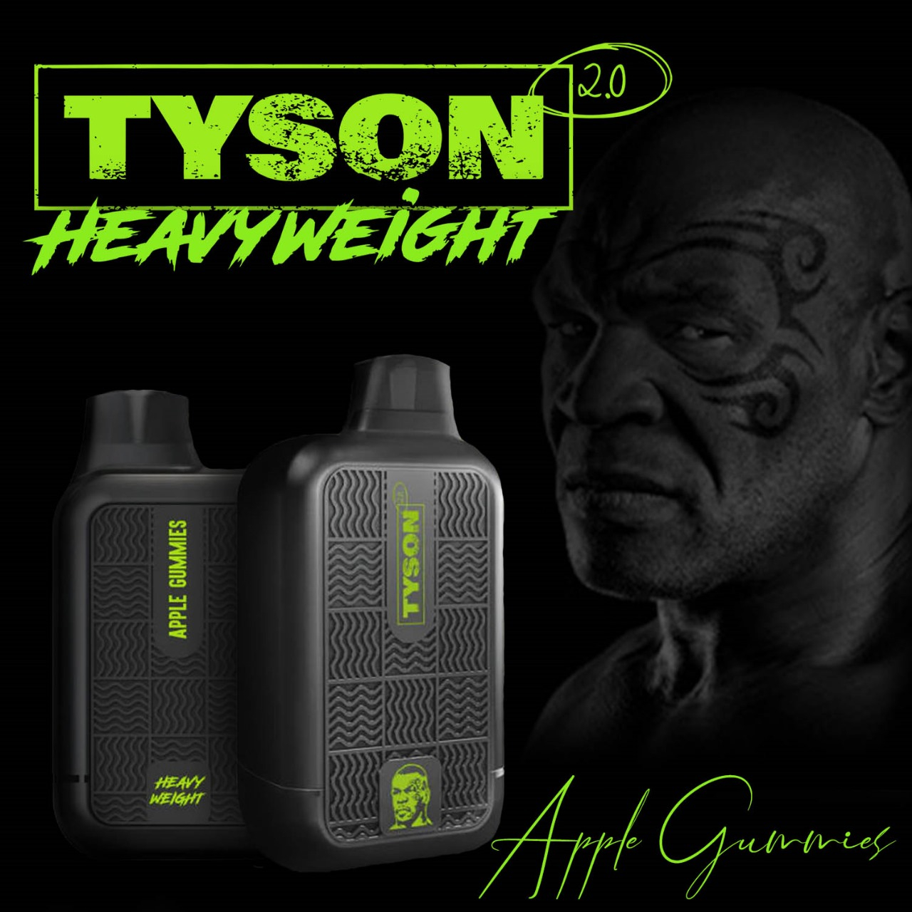 vape pen with battery Tyson Menthol Vape Tyson 2.0 Lightweight 6000 Puffs 3-Pack Disposable Vape  by Mike Tyson – VapeDeal main image 0