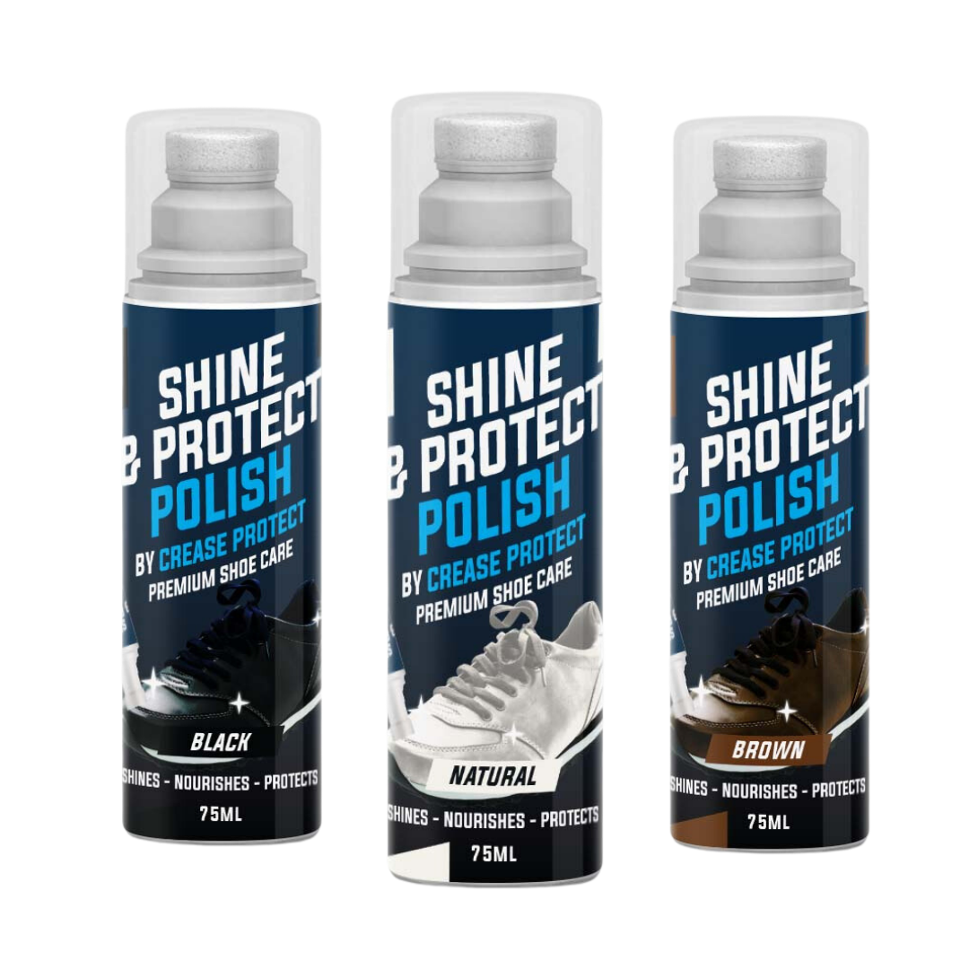 3x 75ml Shine & Protect Polish Shoe Colour Restorer