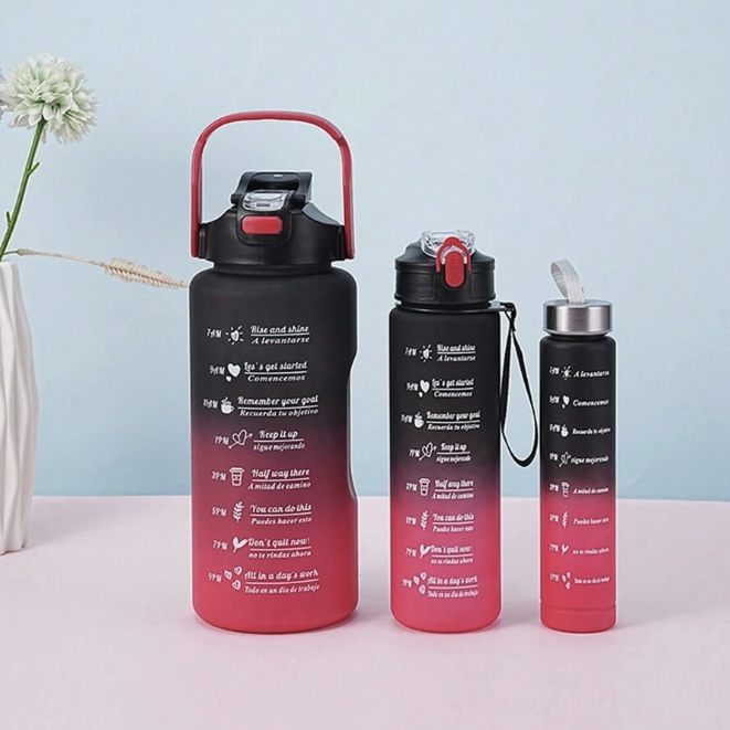 48% off on AquaFly 2x 3-Piece Water Bottle Sets | OneDayOnly