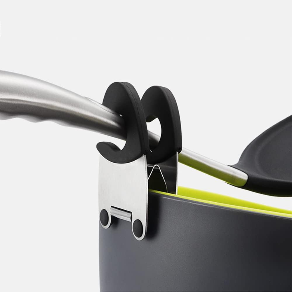 2x Stainless Steel Utensil Holder Clips