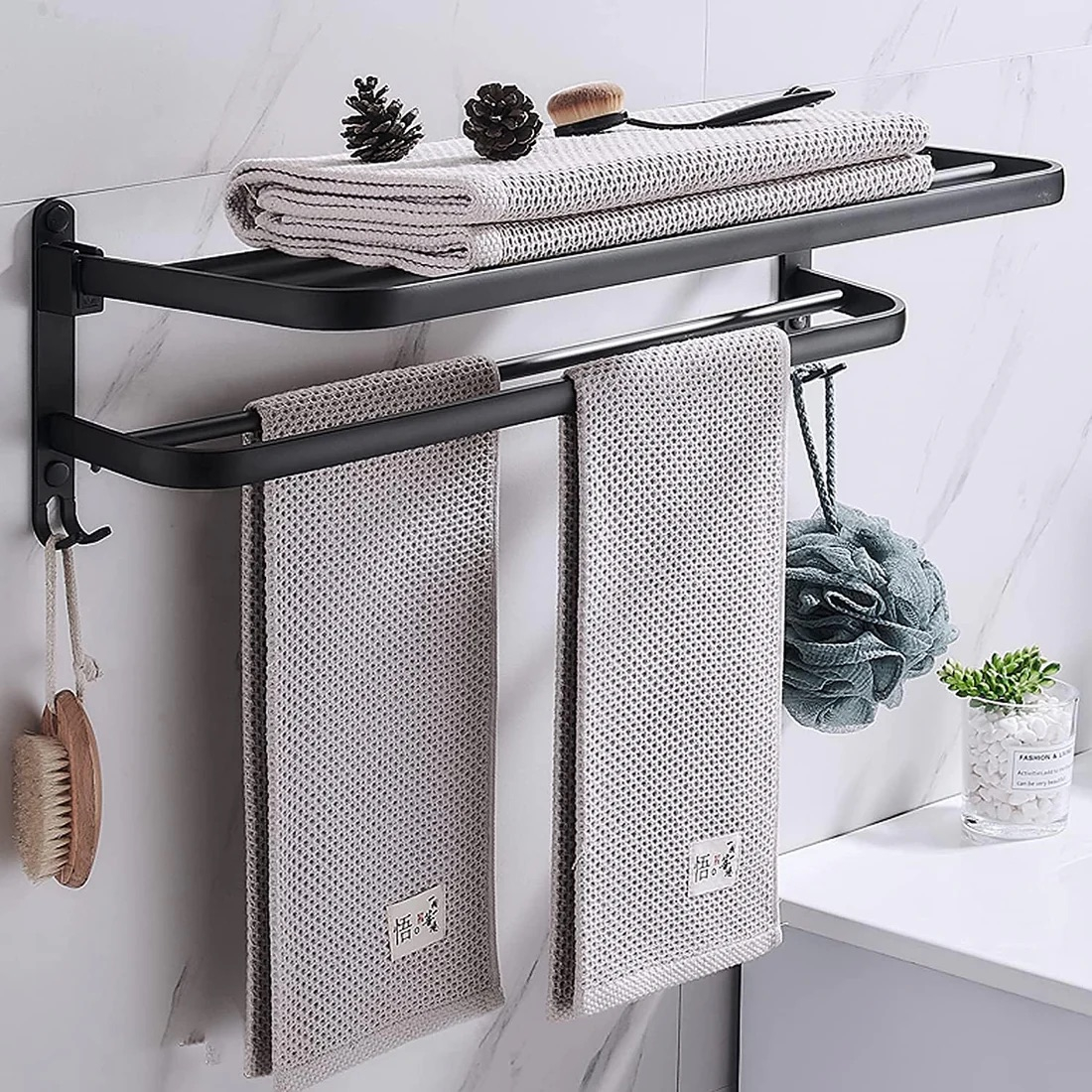53 off on 2Tier Collapsible Towel Rack OneDayOnly