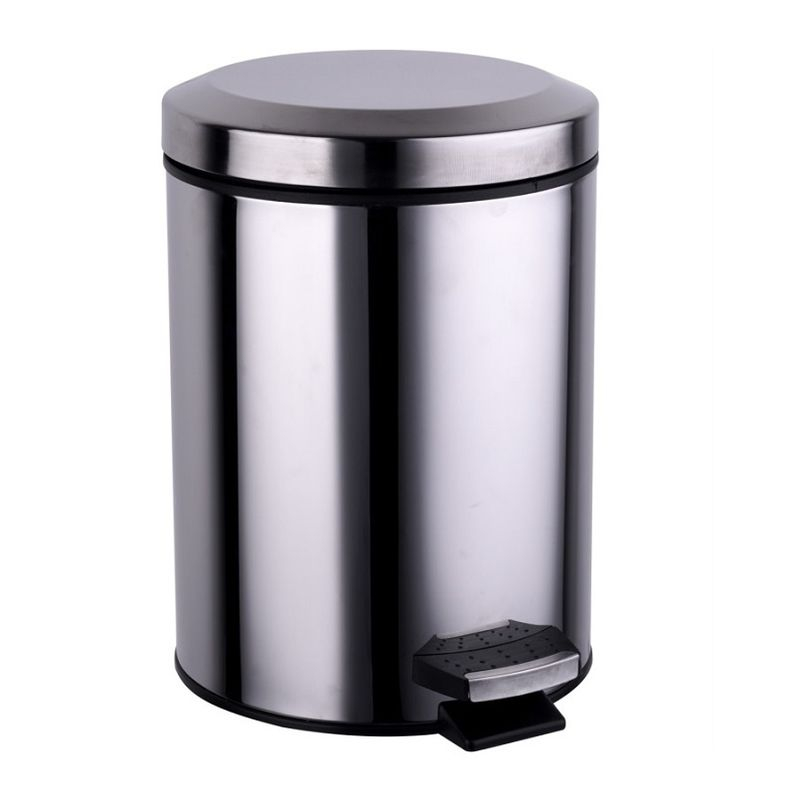 Stainless Steel Round Pedal Wastebin