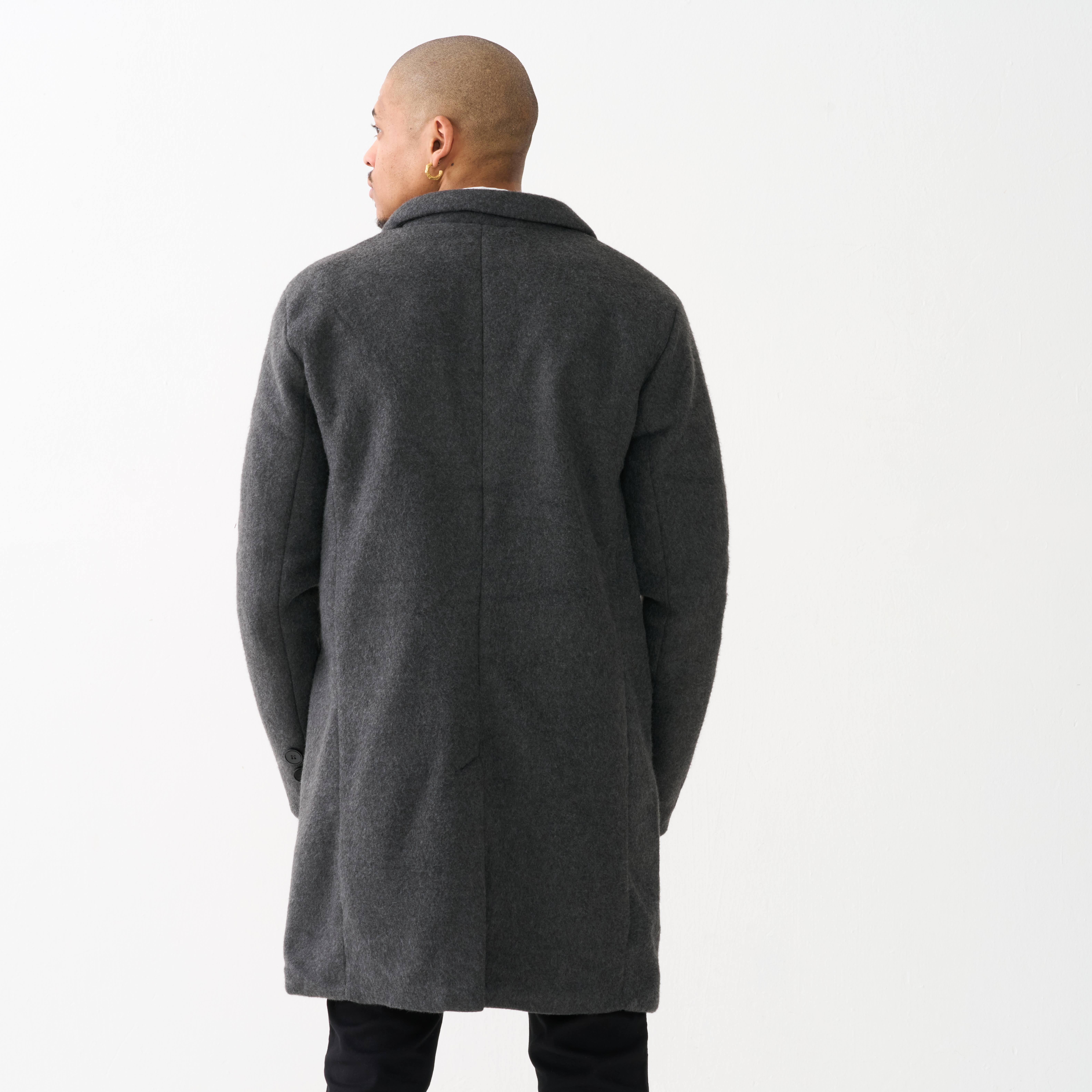 50% off on Men's Unstructured Melton Coat | OneDayOnly