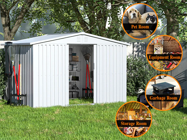 43% off on Double Door Galvanised Steel Garden Shed | OneDayOnly
