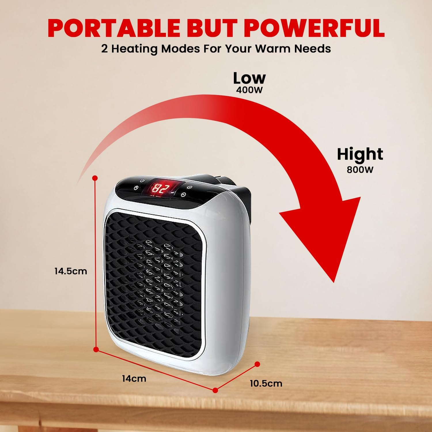 50% off on XTech 2x 800W Wall Outlet Heaters | OneDayOnly