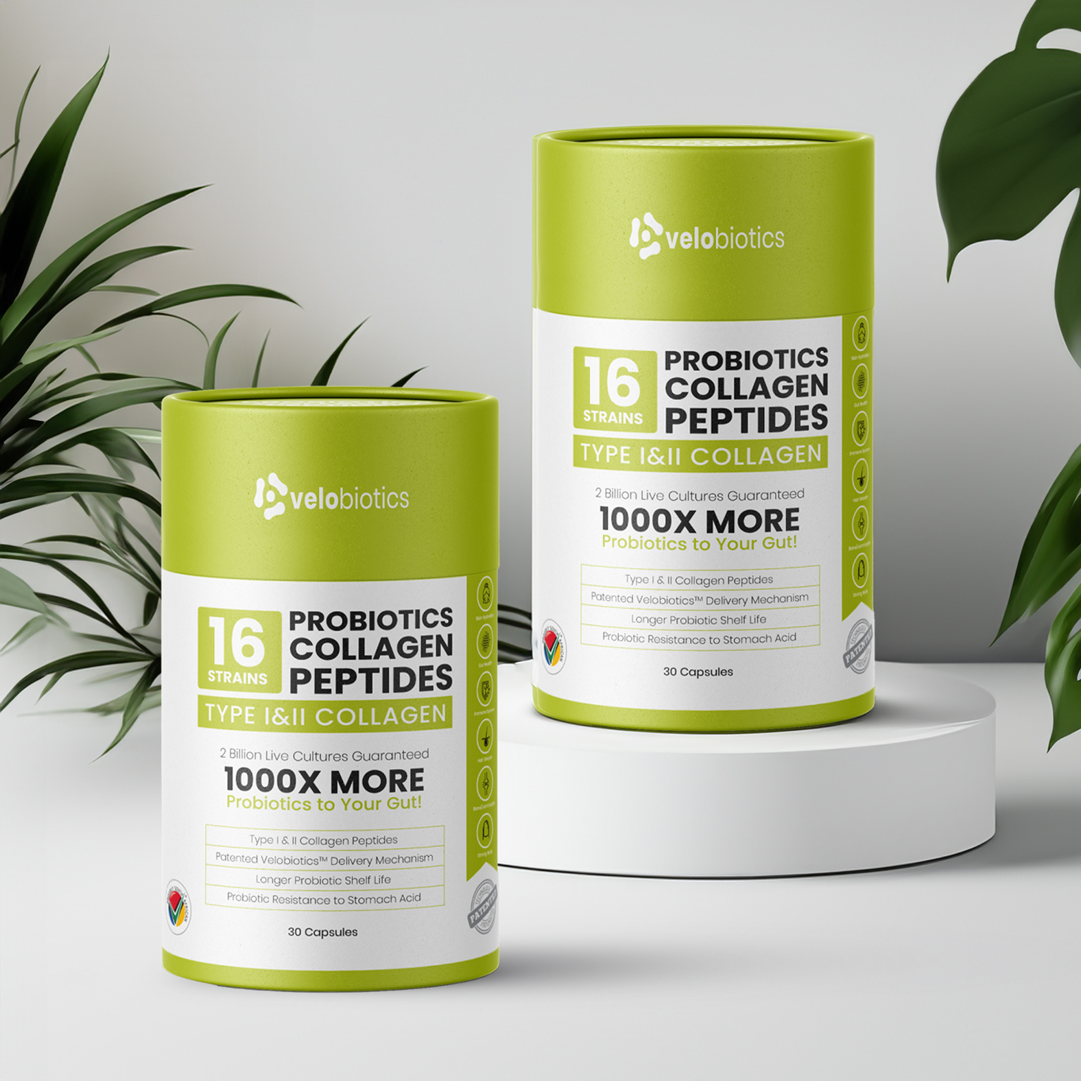 2x 30's Probiotics Collagen Peptides Capsules