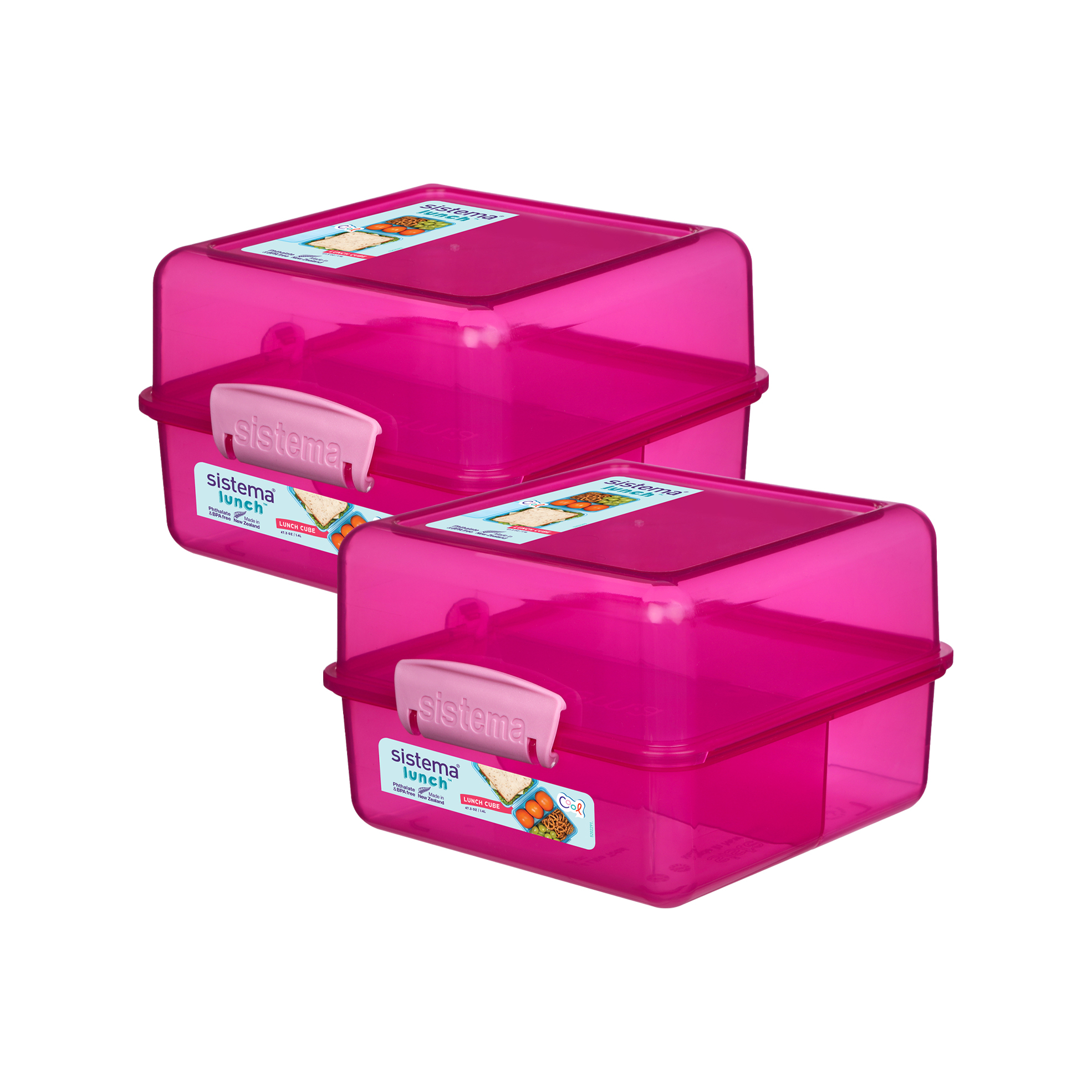 2x 1.4L Trend Lunch Cubes