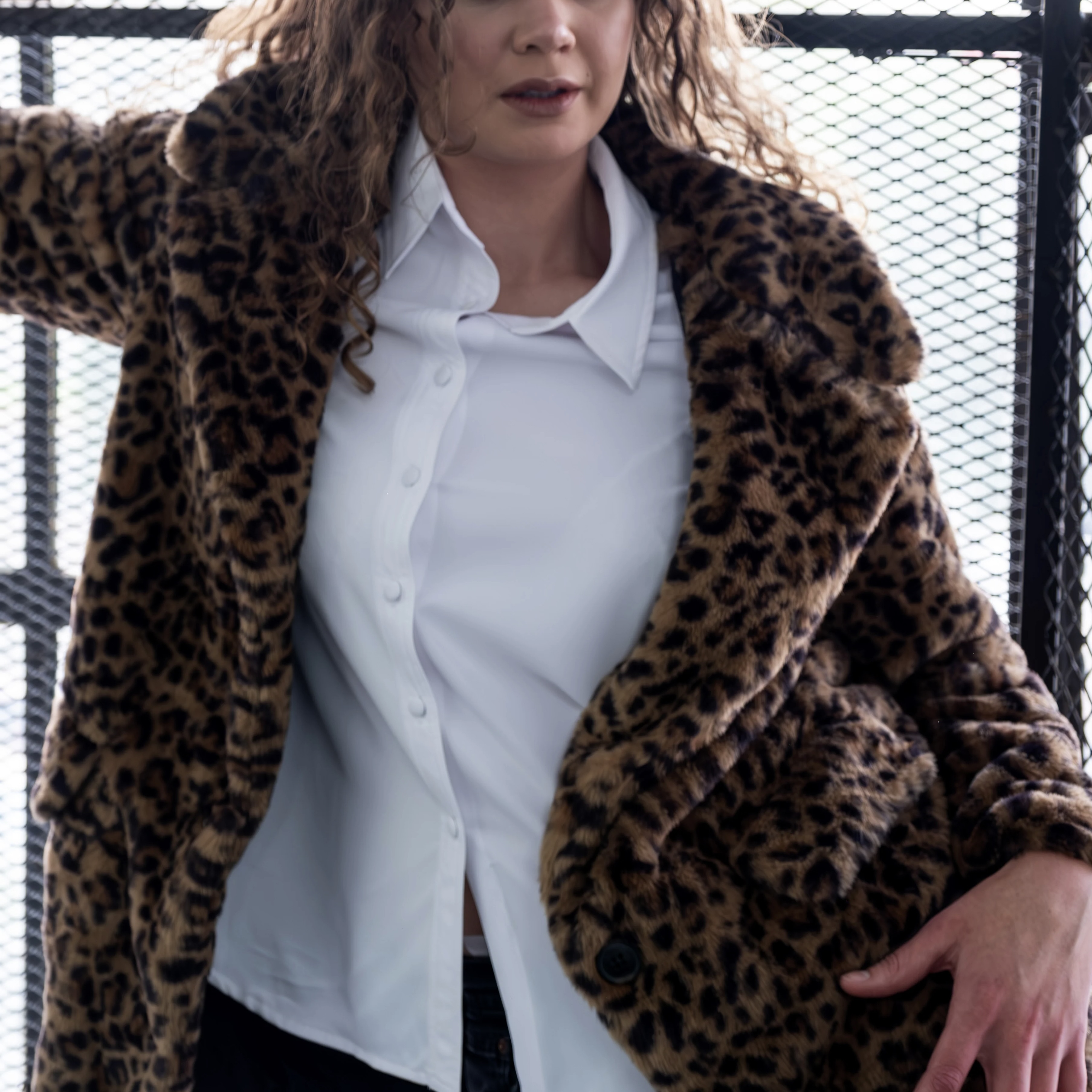 27% off on Klerekas Ladies Faux Leopard Coat | OneDayOnly
