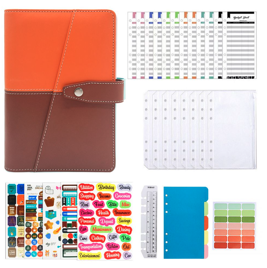 38% off on A6 PU Budget Notebook & Stickers | OneDayOnly