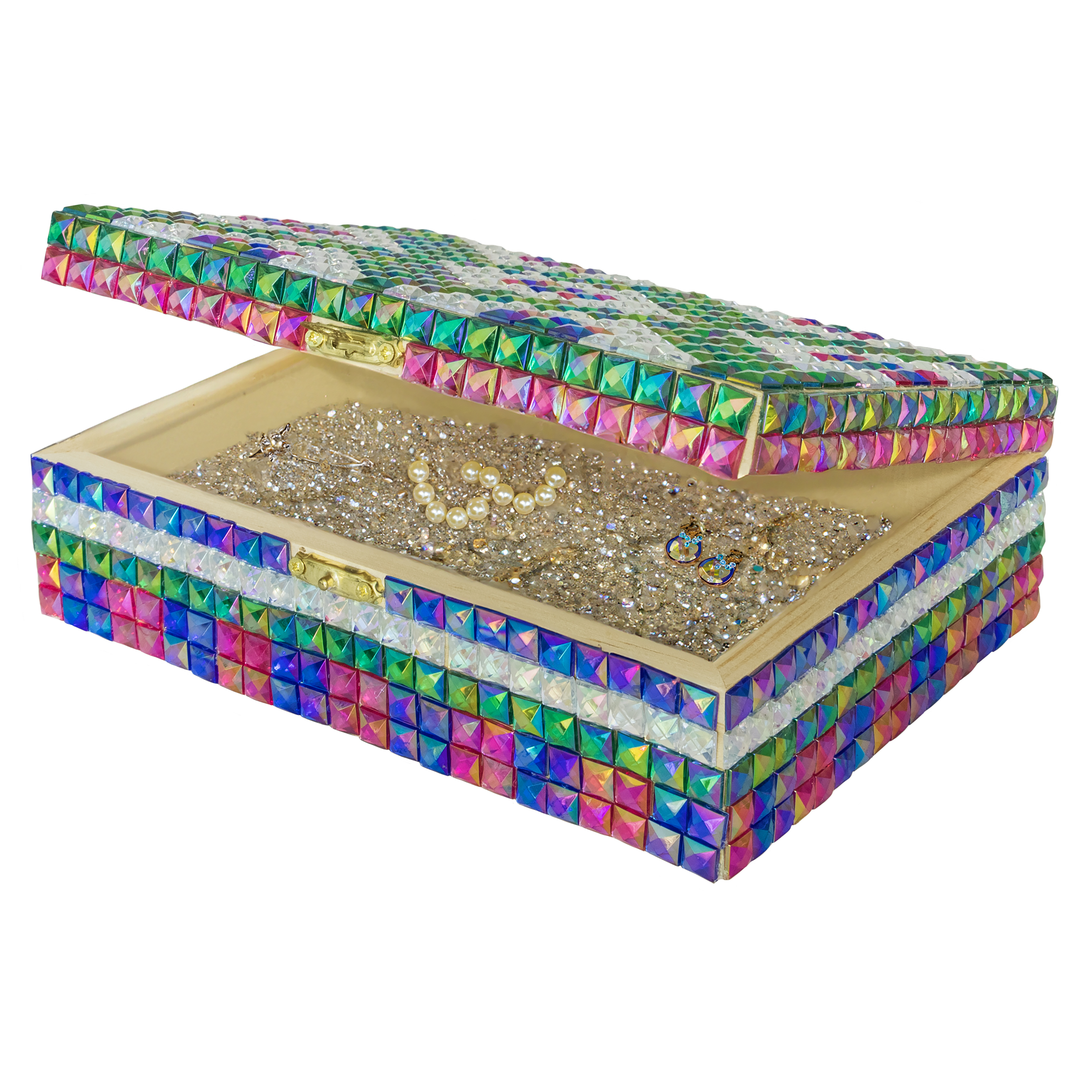 76% off on Aon-Art DIY Jewellery Box with Gems | OneDayOnly