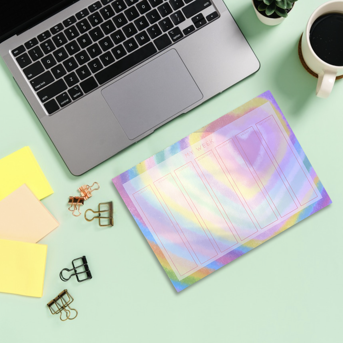 A4 Weekly Planner - Rainbow