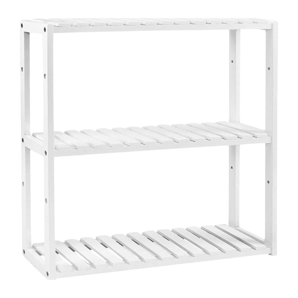 45 off on 3Tier White Bamboo Storage Shelf OneDayOnly