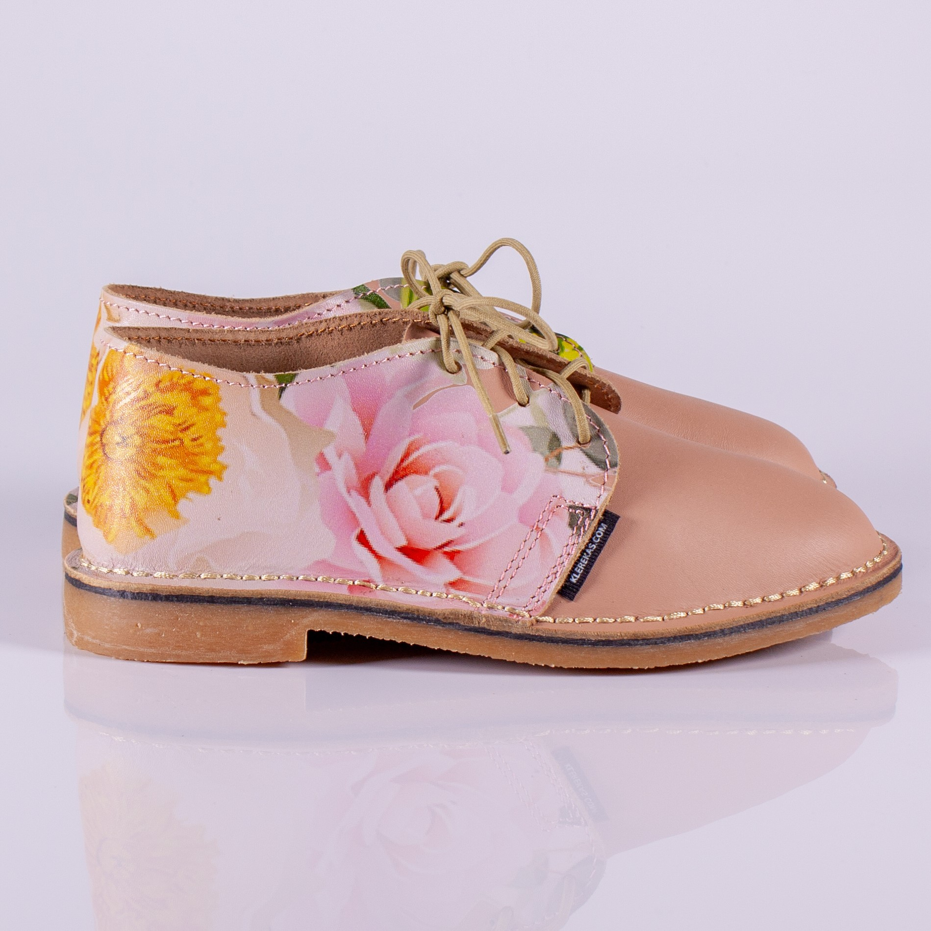 Ladies Genuine Leather Printed Vellies