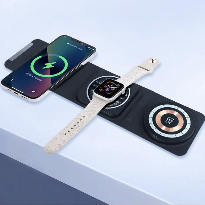 3-in-1 Wireless Charger for MagSafe - Premium Charging Dock